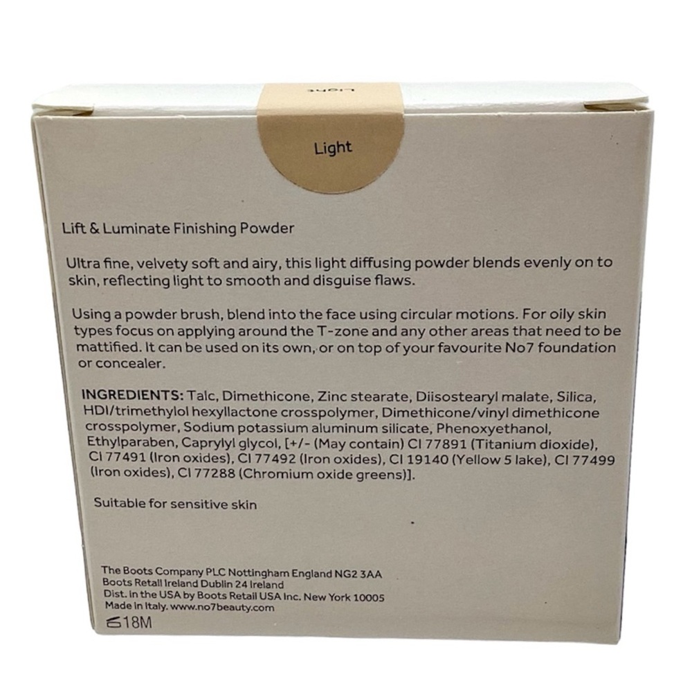 No. 7 Lift & Luminate Triple Action Translucent Finishing Powder, (Light) (NWT) - Picture 6 of 8